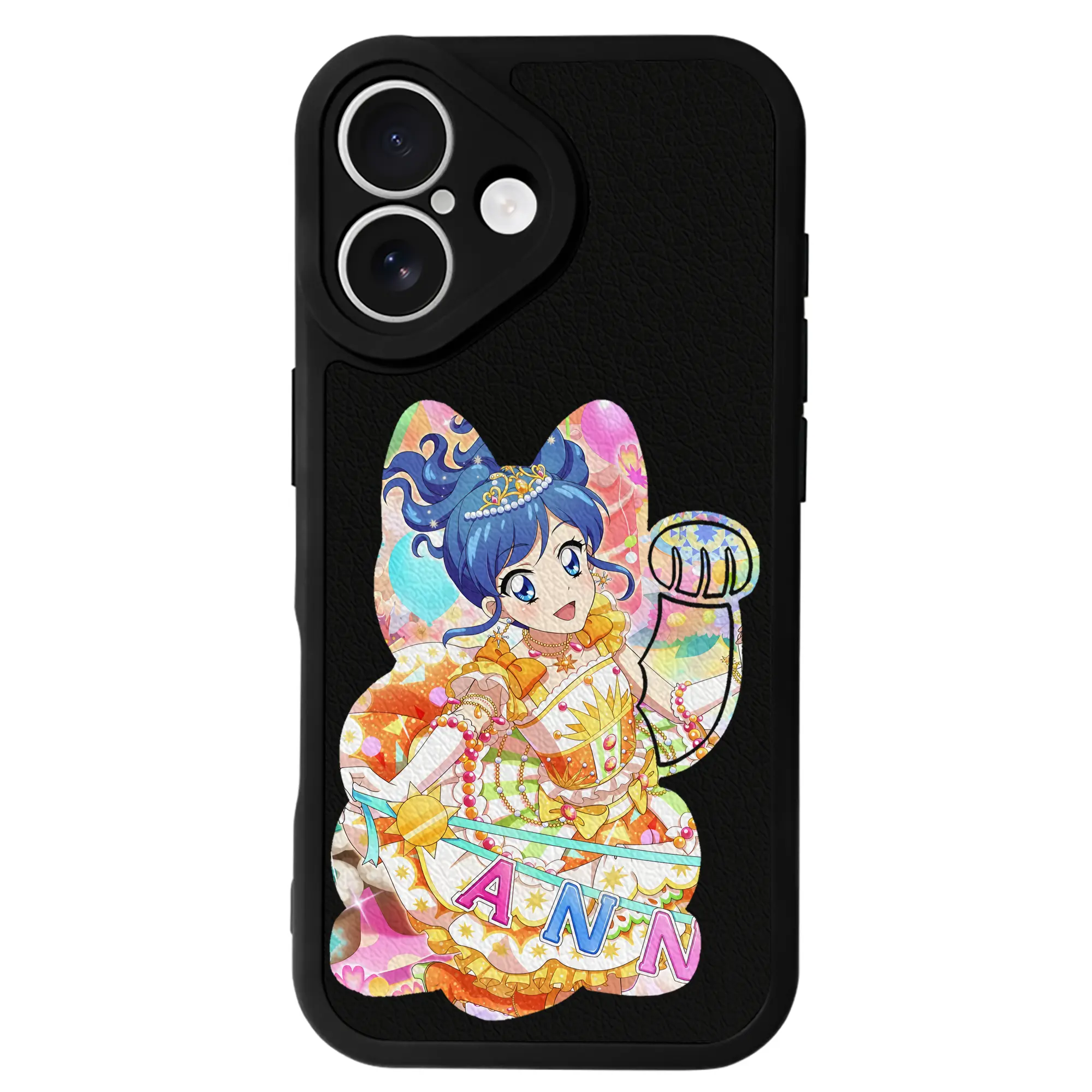 アイカツ グッズ 霧矢 あおい - IPhone 16シリーズ対応 ・ シリコンスマホケース ・ レザー調 ・ 高精度フィット ・ 耐衝撃 ・ ワイヤレス充電対応 ・ 精密カット